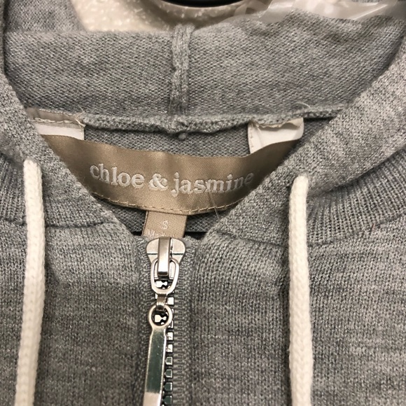 Racing Stripe Full Zip Hooded Sweater size Small - Picture 7 of 11